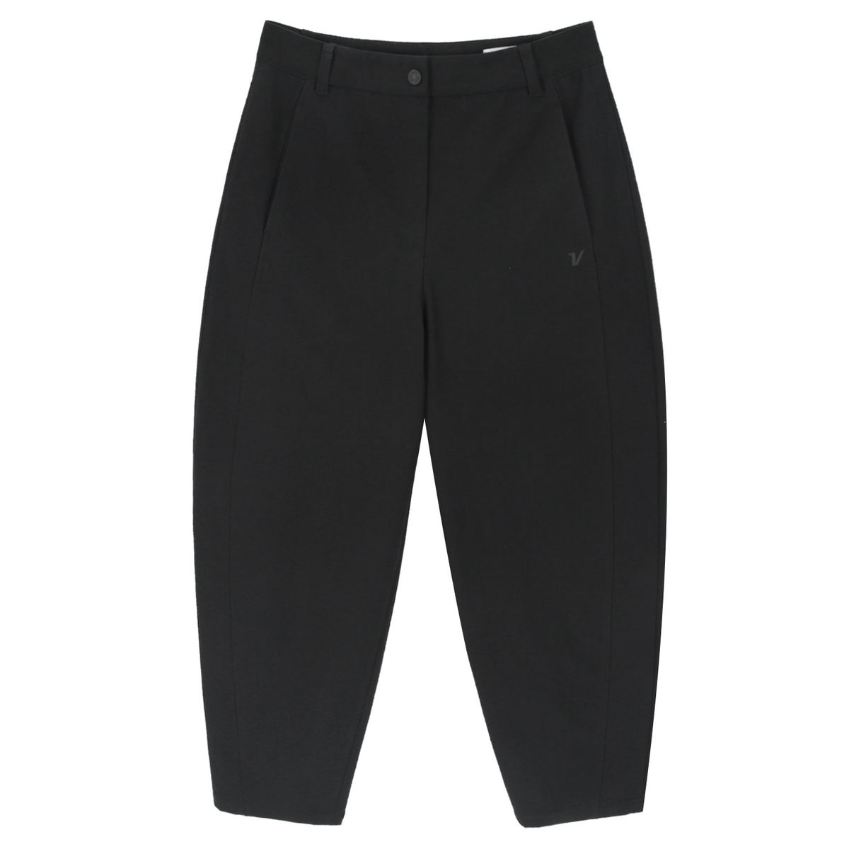 볼빅 골프웨어(VOLVIK GOLFWEAR) 여성 여성 코튼스판 커브드 팬츠 VLPTQ903_BK