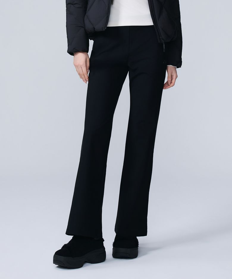 여성 액티브 부츠컷팬츠 (BLACK)