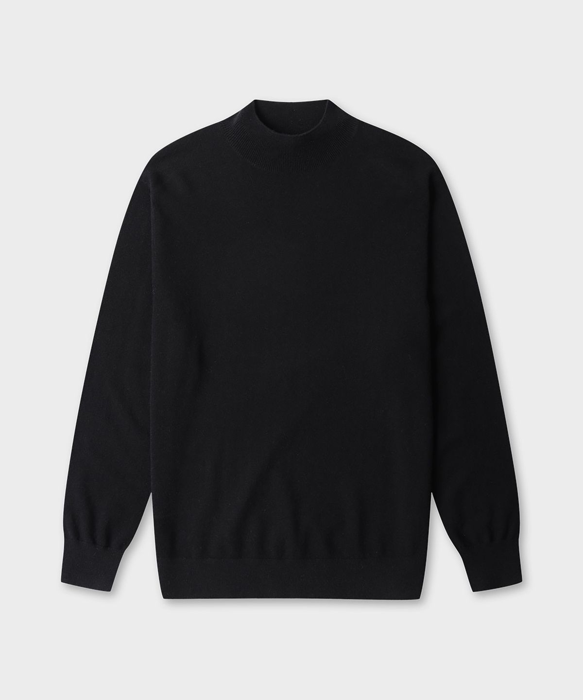 테일던(TAILDERN) Warhol Wool Cash Mock neck sweater Black