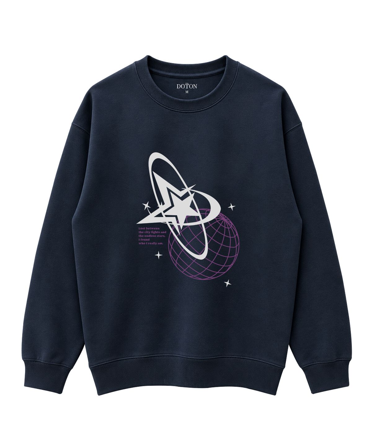 도톤(DOTON) BEYOND STARS SWEATSHIRT (Navy)