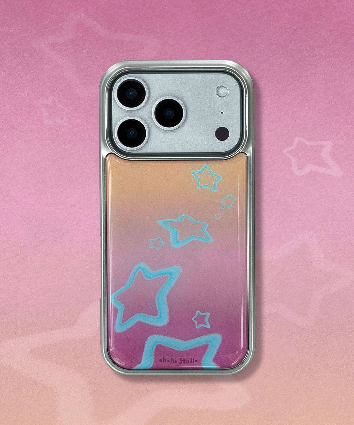 오하호 스튜디오(OHAHO STUDIO) Starway Phone case_실버 (에폭시/글라스/맥세이프글라스)