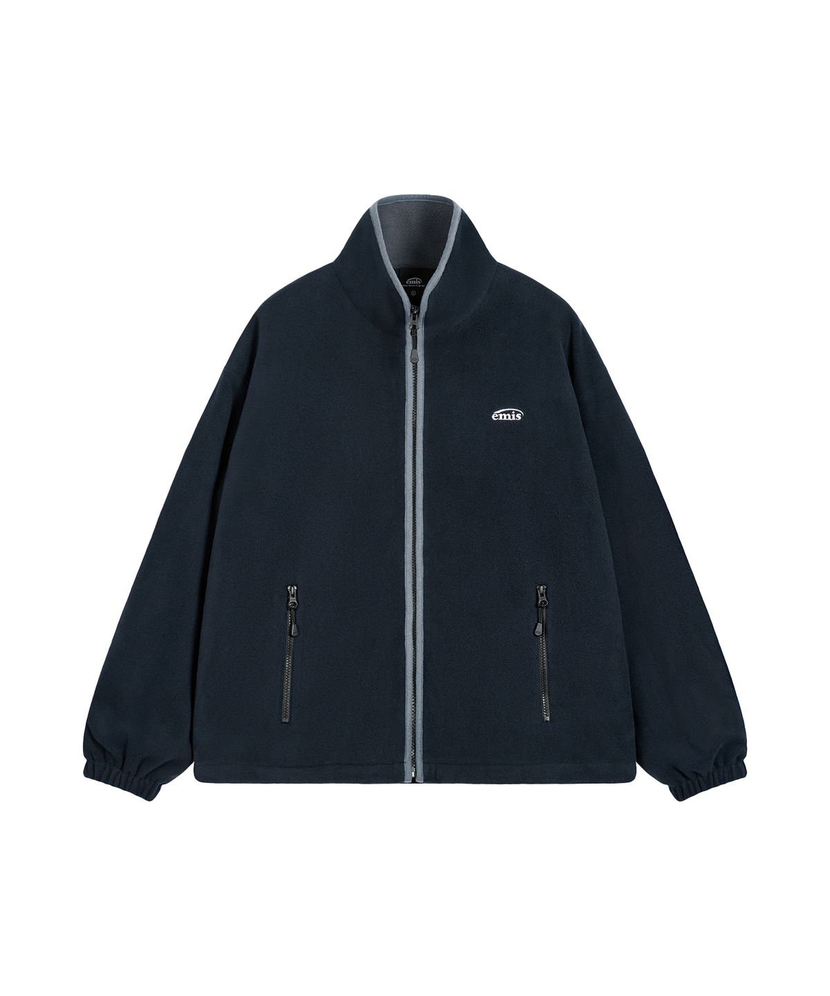 이미스(EMIS) NEW LOGO FLEECE JACKET-NAVY