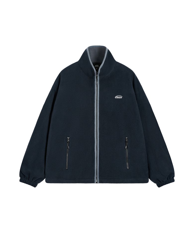 NEW LOGO FLEECE JACKET-NAVY