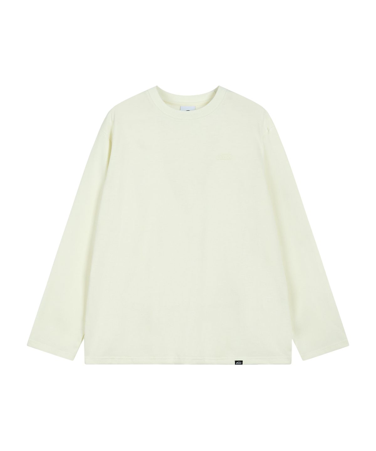이미스(EMIS) MONO LOGO PRINT LS T-SHIRT-CREAM