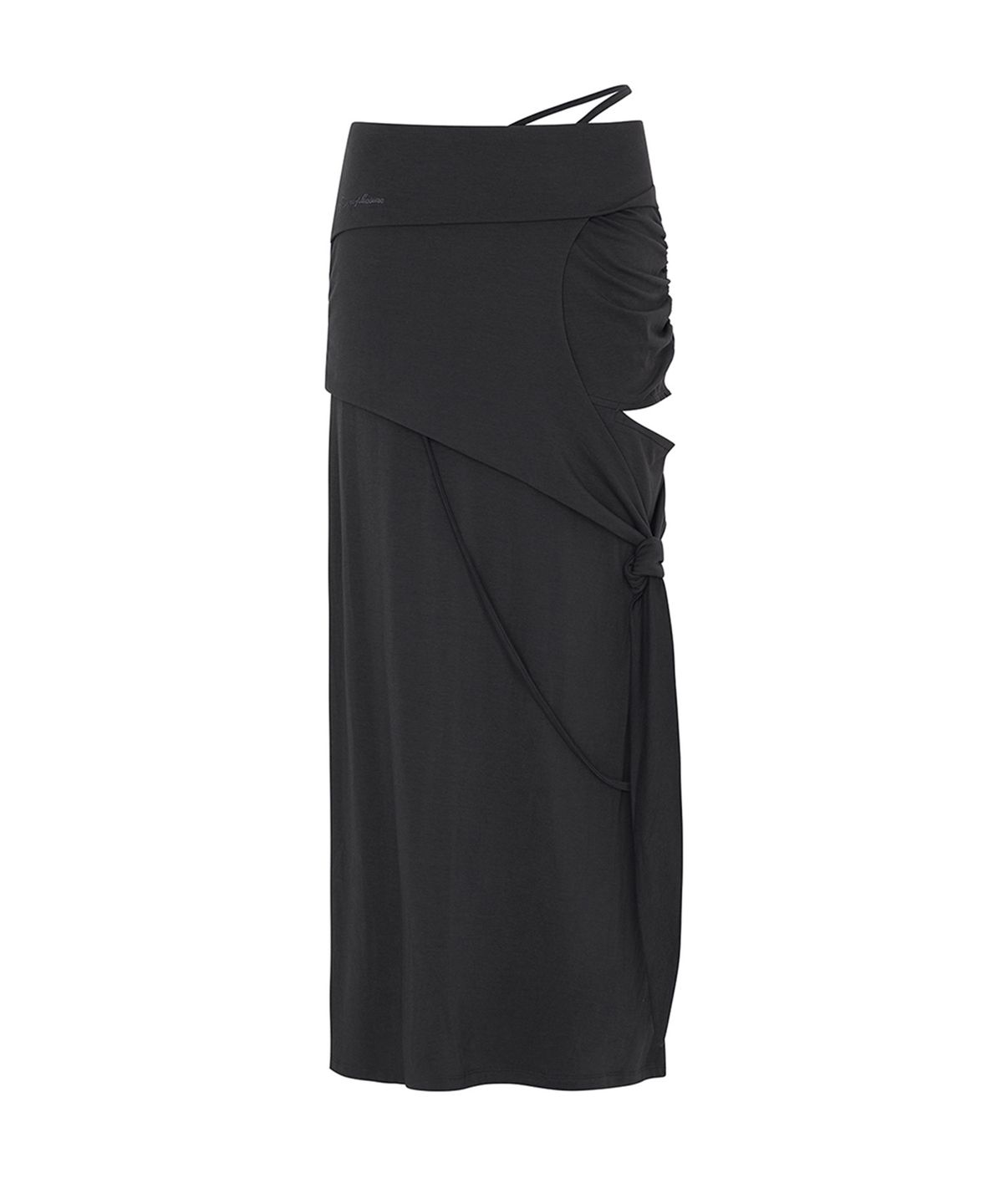 페인오어플레져(PAINORPLEASURE) CUT-OUT LONG SKIRT charcoal