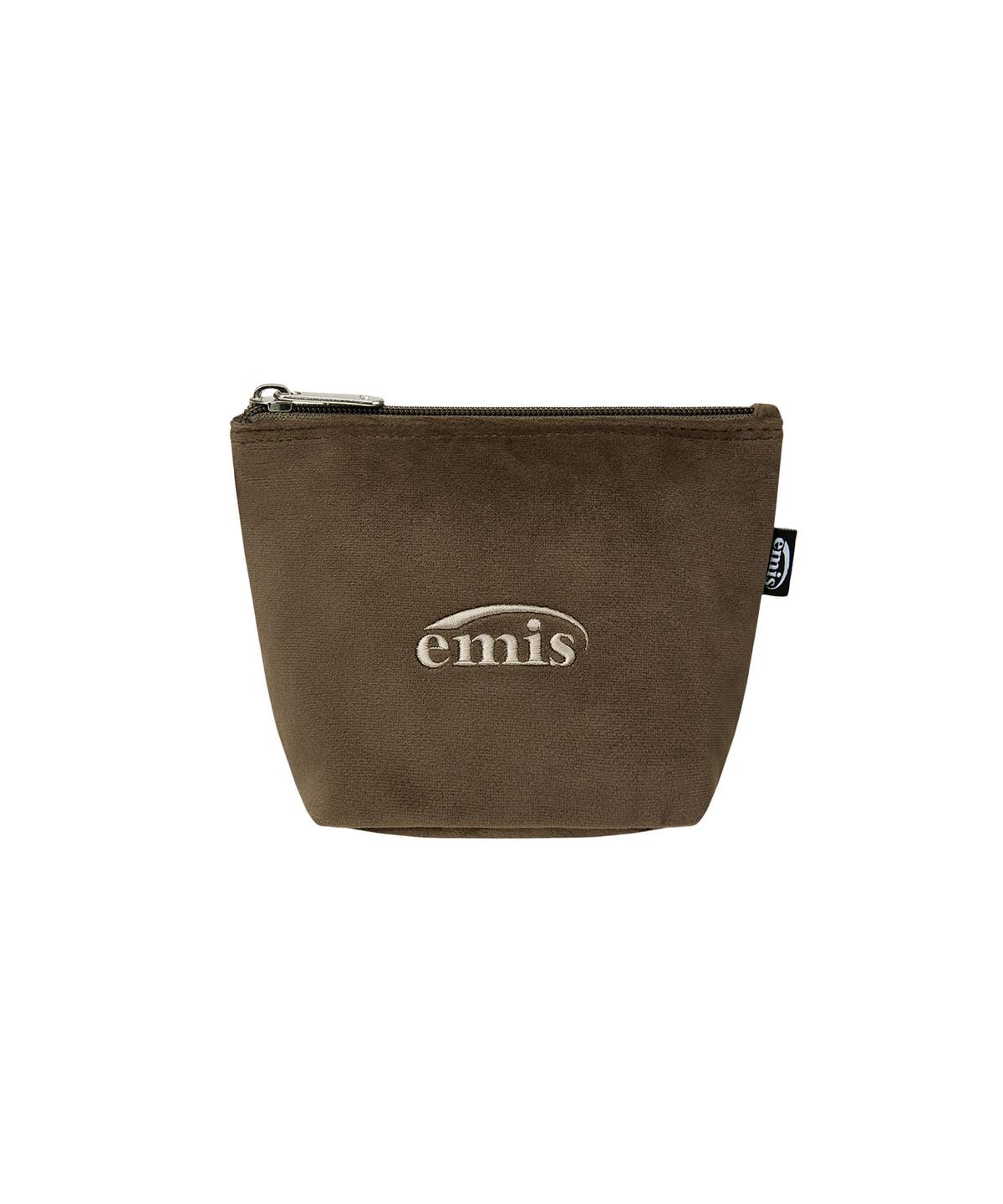 이미스(EMIS) VELVET MINI POUCH-BROWN
