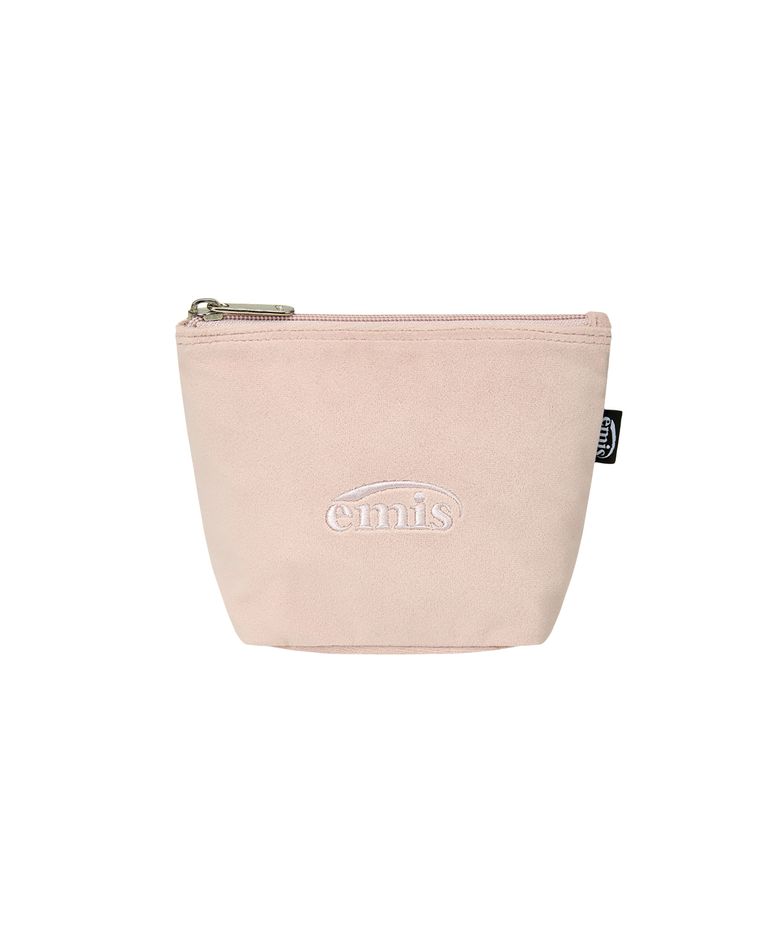 VELVET MINI POUCH-PINK