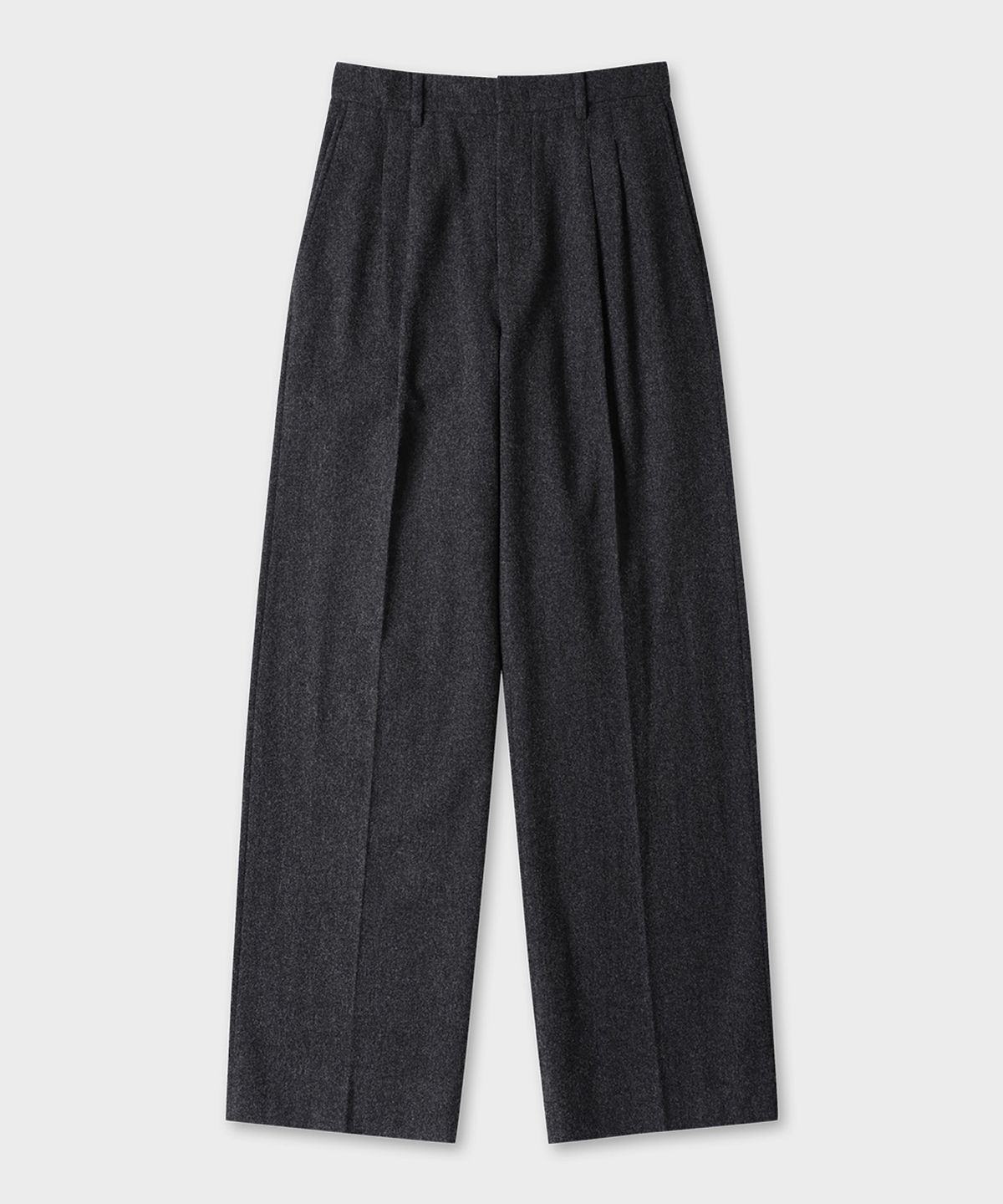테일던(TAILDERN) Orson Flannel Wide Pants Charcoal