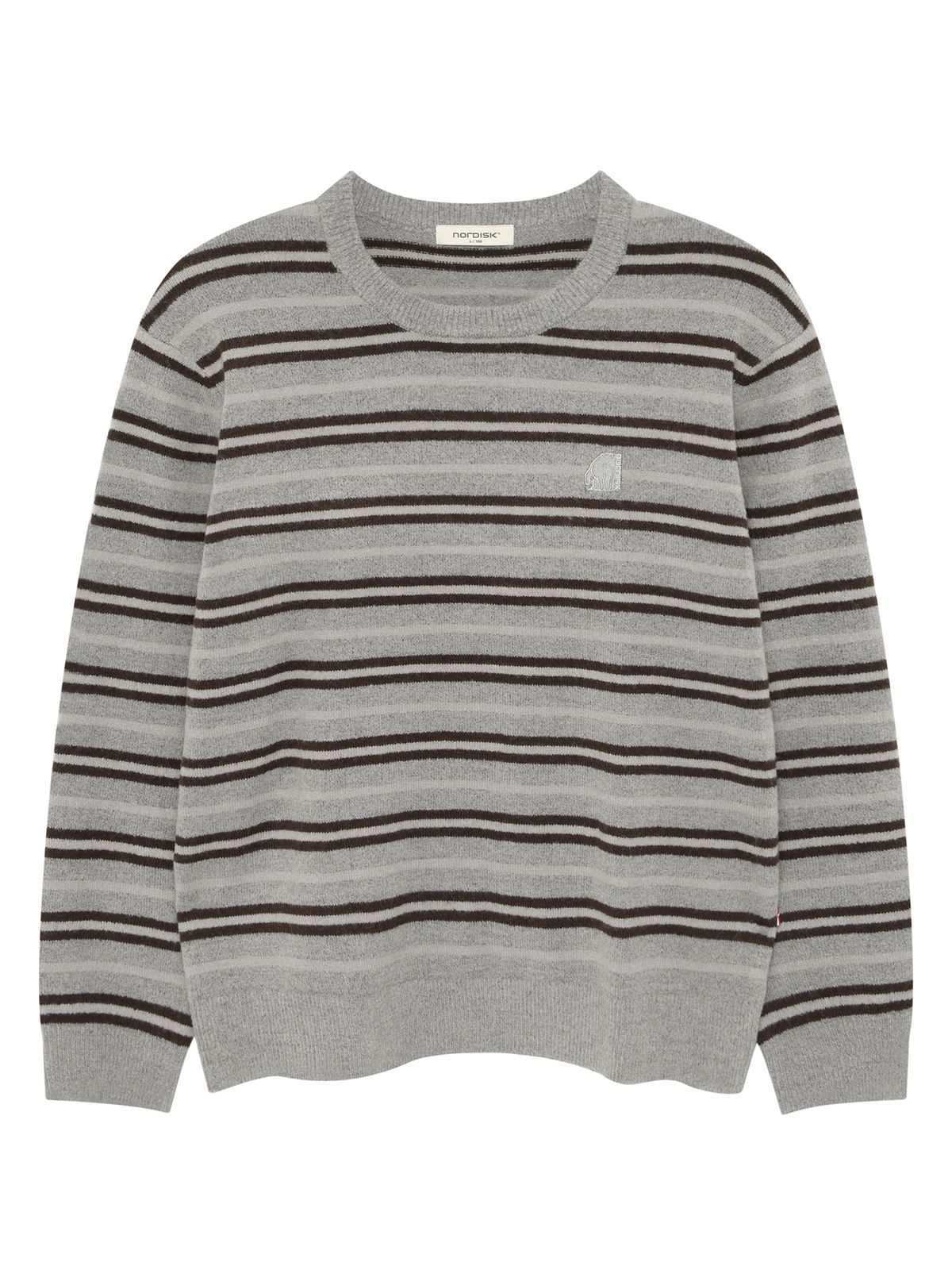 노르디스크(NORDISK) [비메이트] 스트라이프 스웨터 - U_MELANGE DARK GREY OUW26K03ZJ