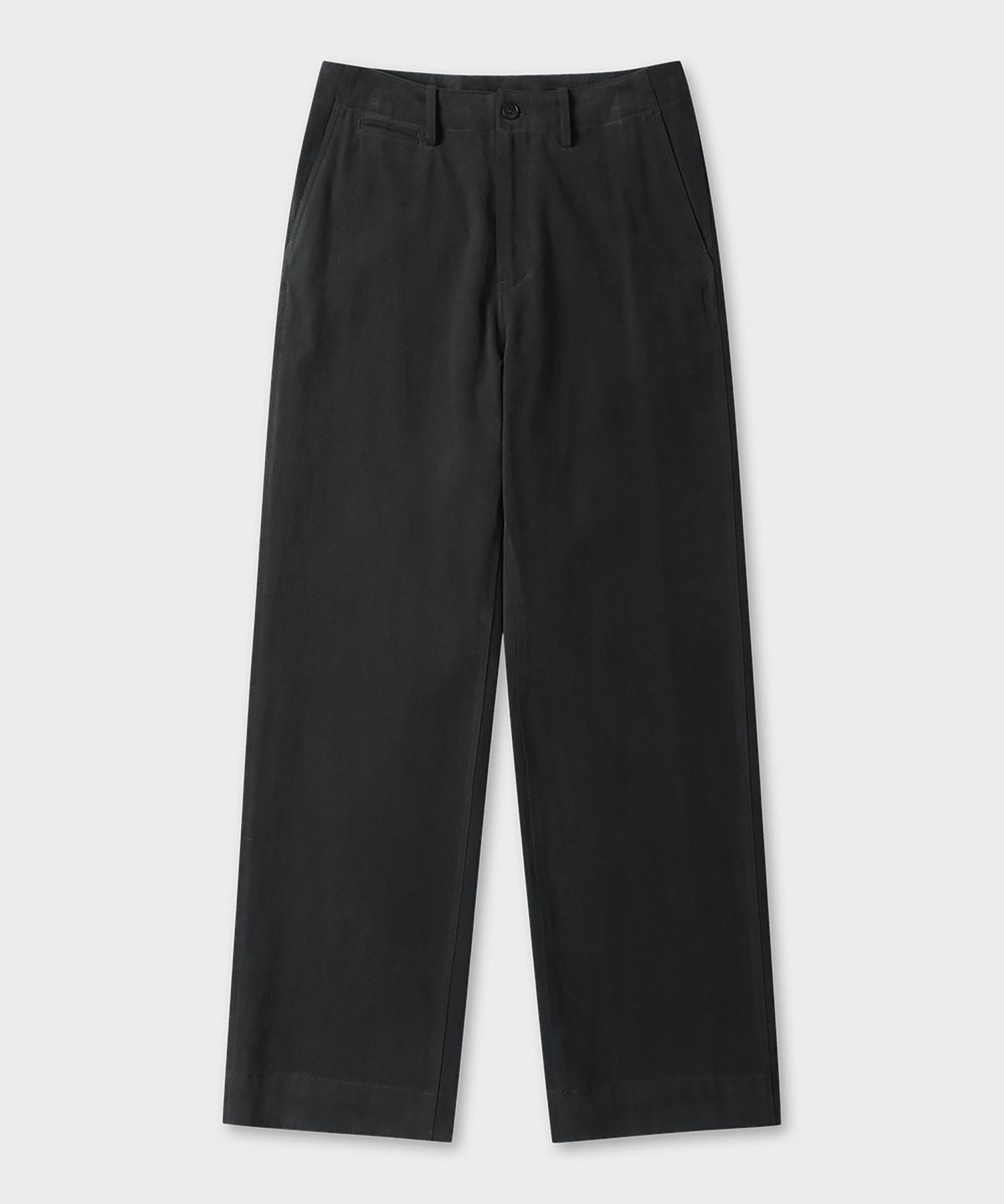 테일던(TAILDERN) Kerouac Cotton Officer Chino Pants Black