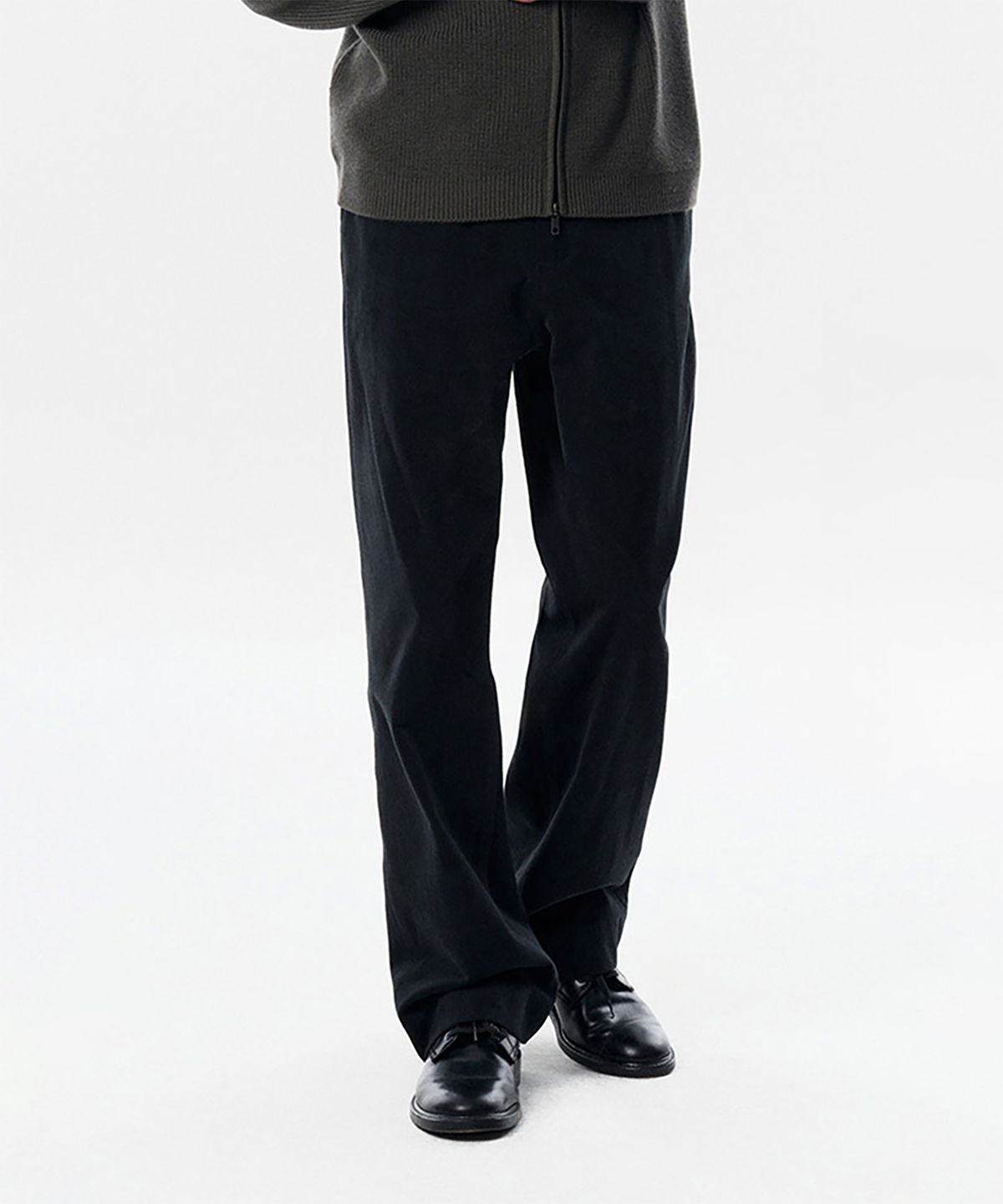 테일던(TAILDERN) Kerouac Cotton Officer Chino Pants Black