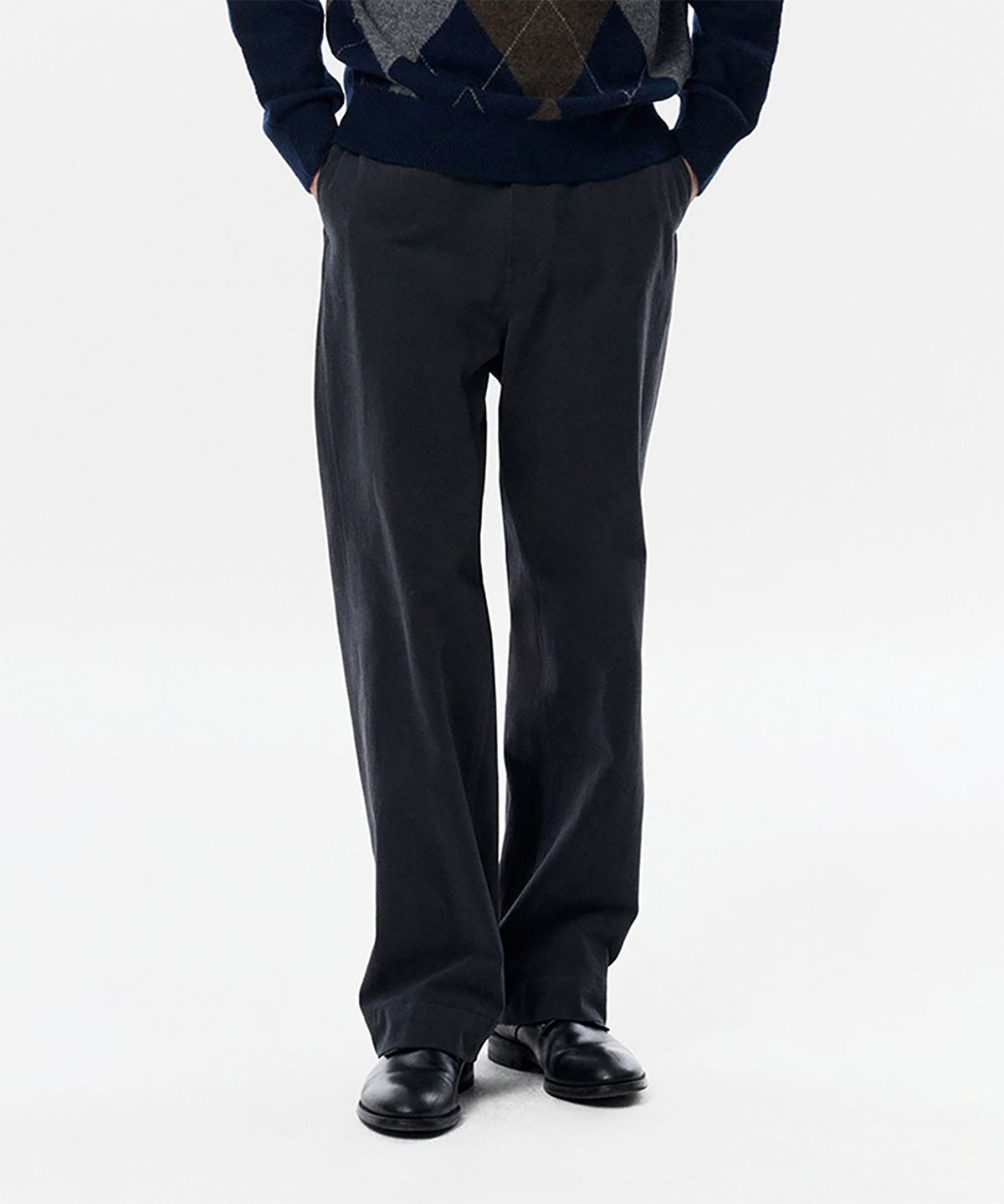 테일던(TAILDERN) Kerouac Cotton Officer Chino Pants Grey