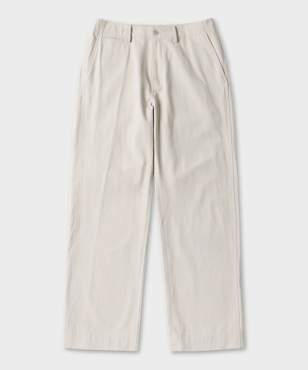 테일던(TAILDERN) Kerouac Cotton Officer Chino Pants Ivory
