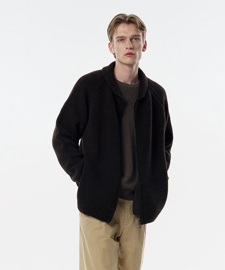 Grace Cowichan Cardigan Brown