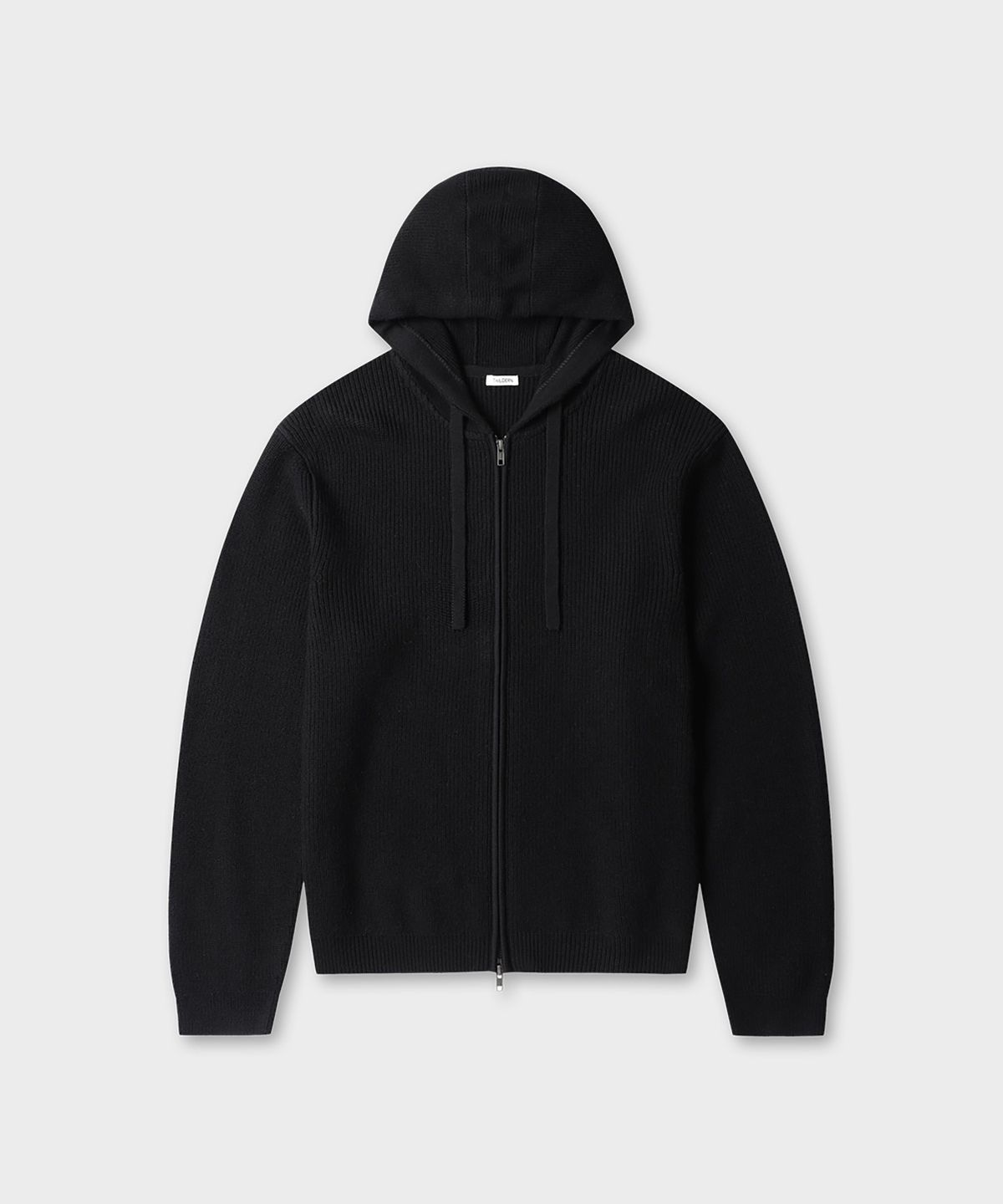 테일던(TAILDERN) Shawn Wool Hooded Zip Up Black
