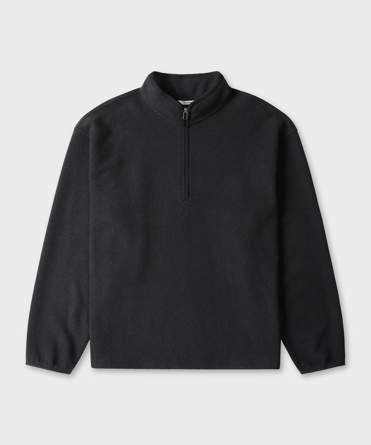 테일던(TAILDERN) Light Fleece Quarter zip shirts Black