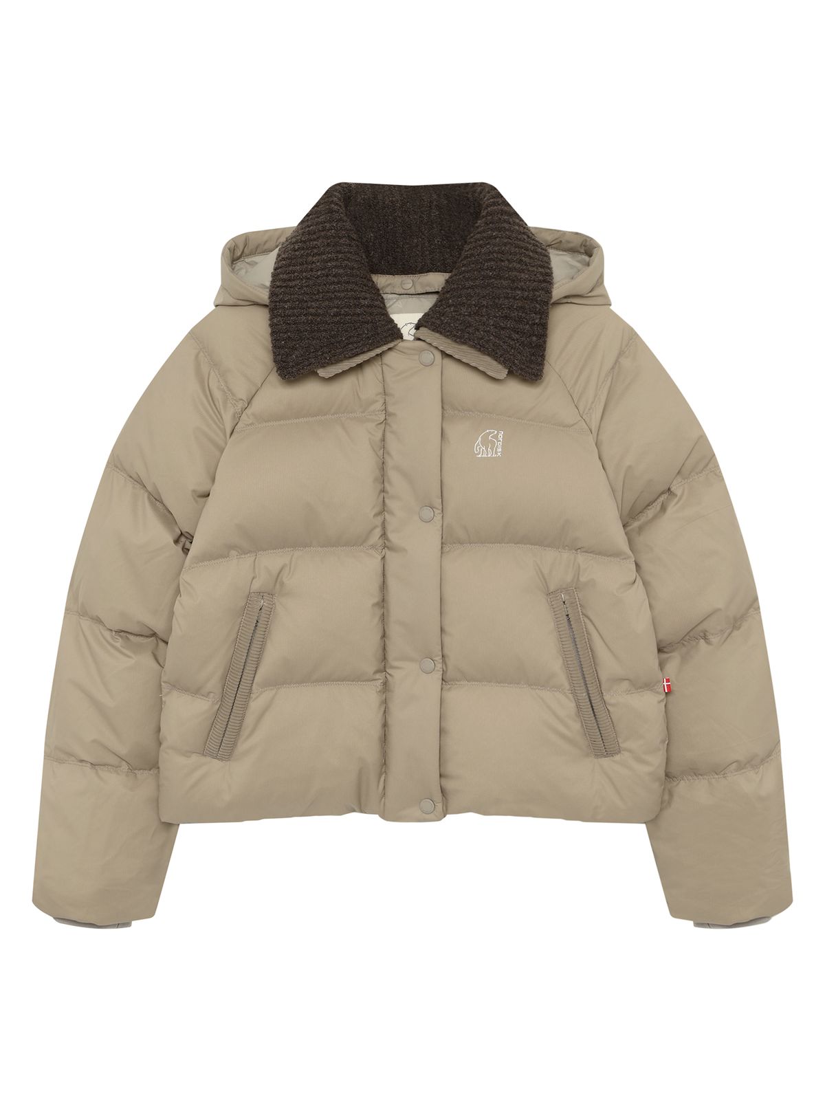 노르디스크(NORDISK) 올보르 DRY 크리스탈다운 후디 점퍼 - W_Beige OWW26518E2
