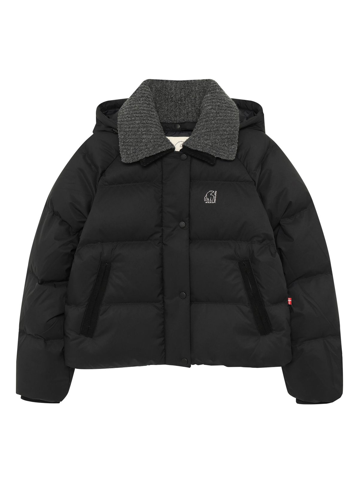 노르디스크(NORDISK) 올보르 DRY 크리스탈다운 후디 점퍼 - W_Black OWW26518Z1