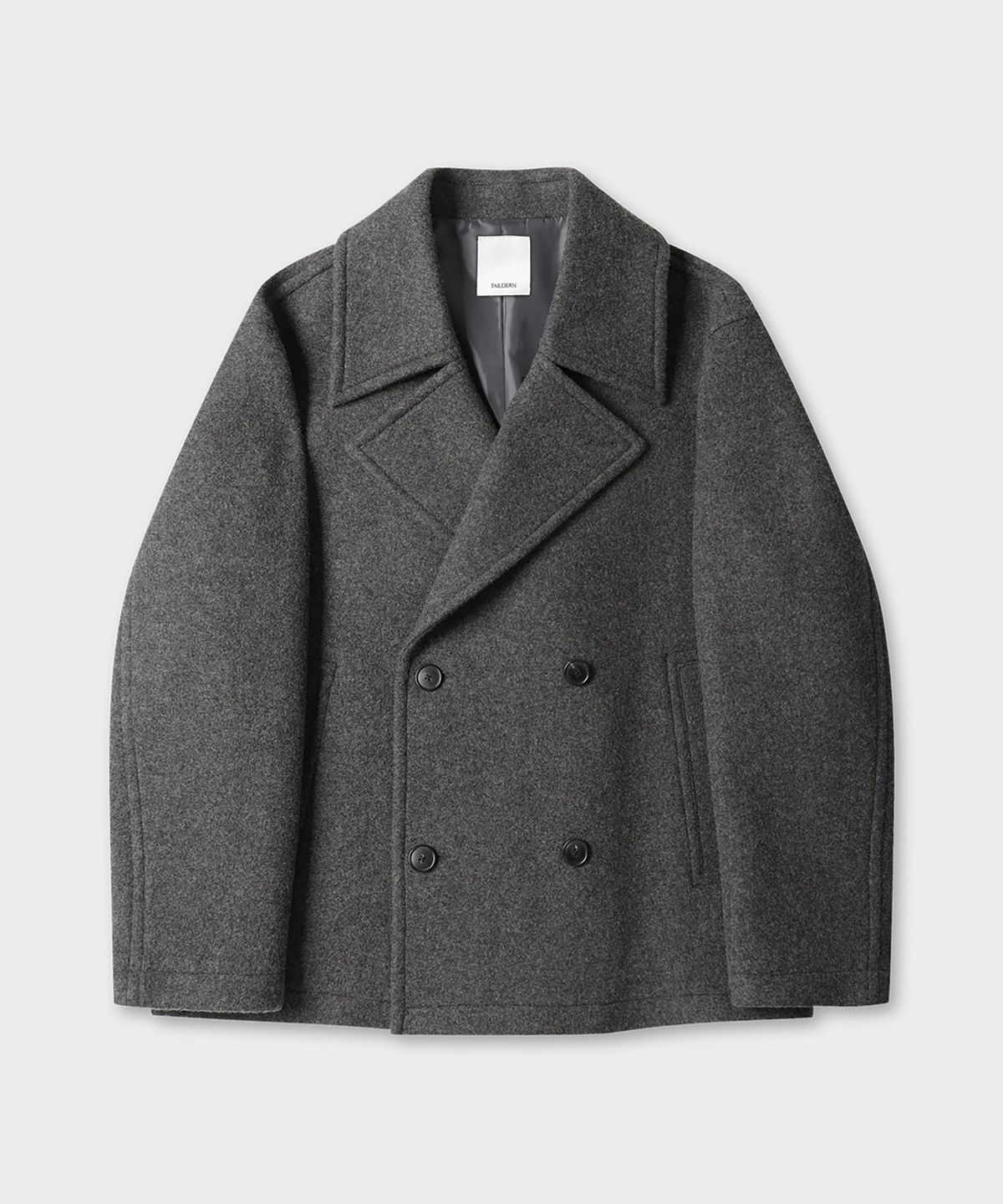 테일던(TAILDERN) Melville Wool Blend Peacoat Charcoal