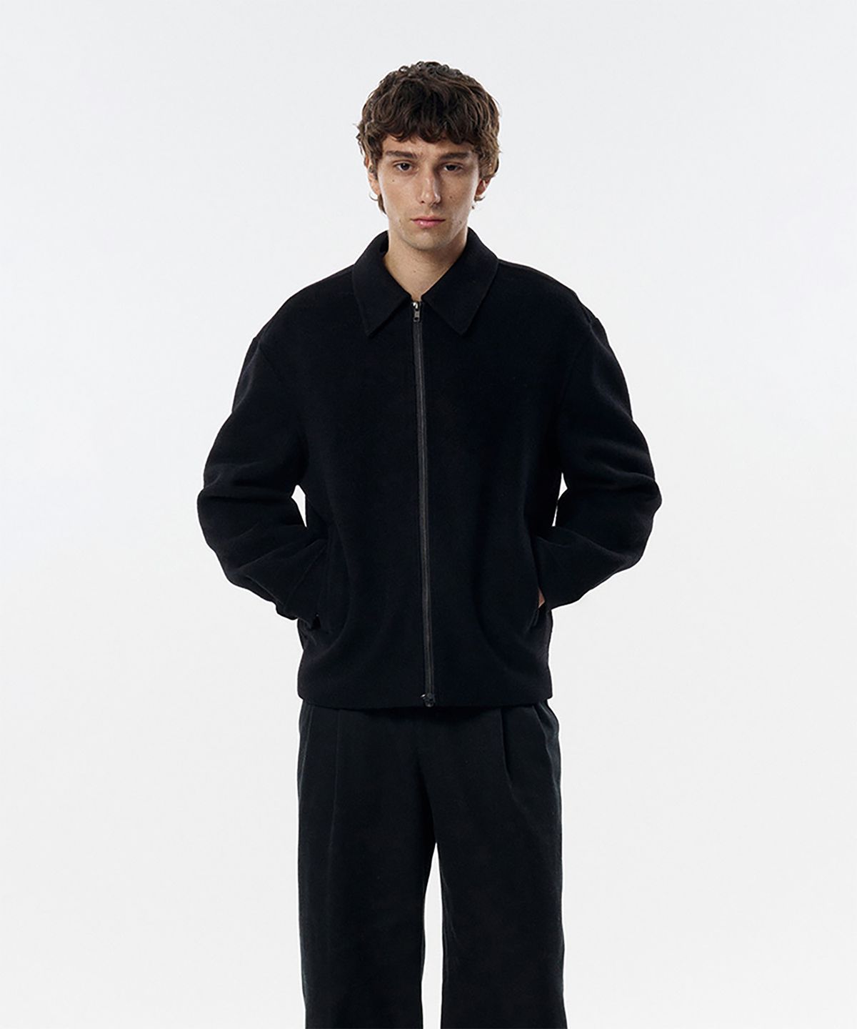 테일던(TAILDERN) Reynolds Cashmere Blend Handmade Jacket Black