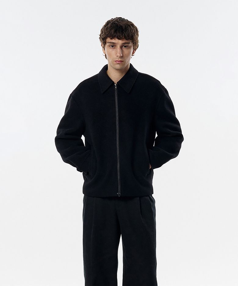 Reynolds Cashmere Blend Handmade Jacket Black