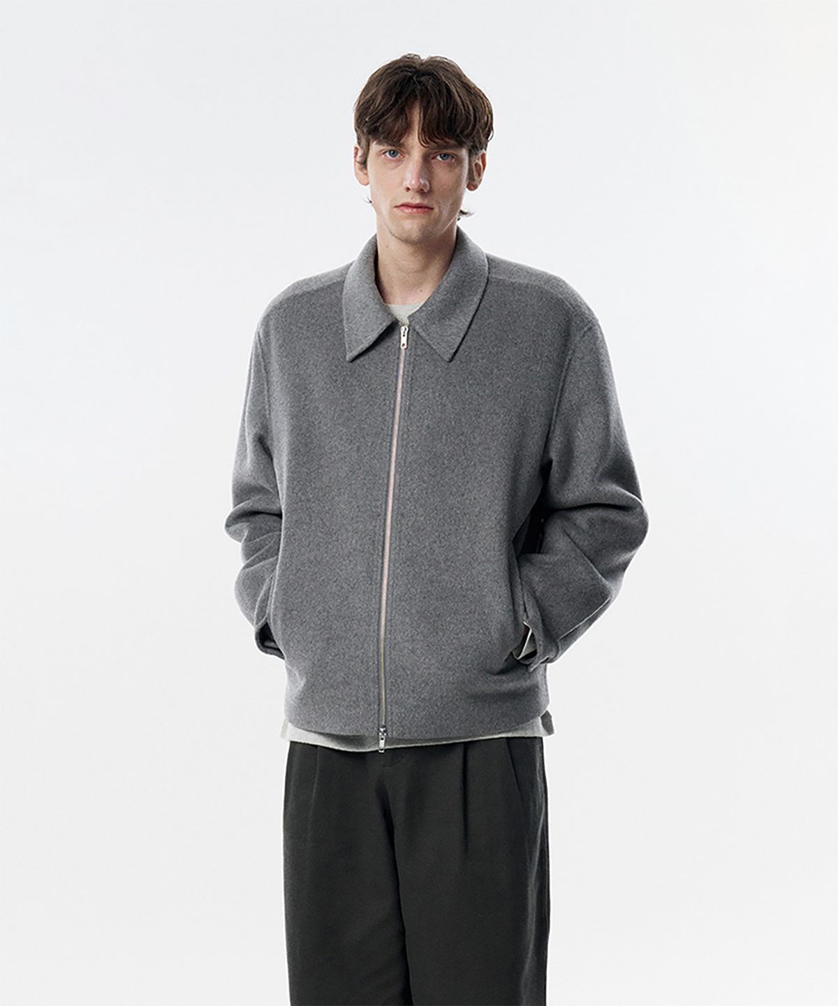 테일던(TAILDERN) Reynolds Cashmere Blend Handmade Jacket Grey
