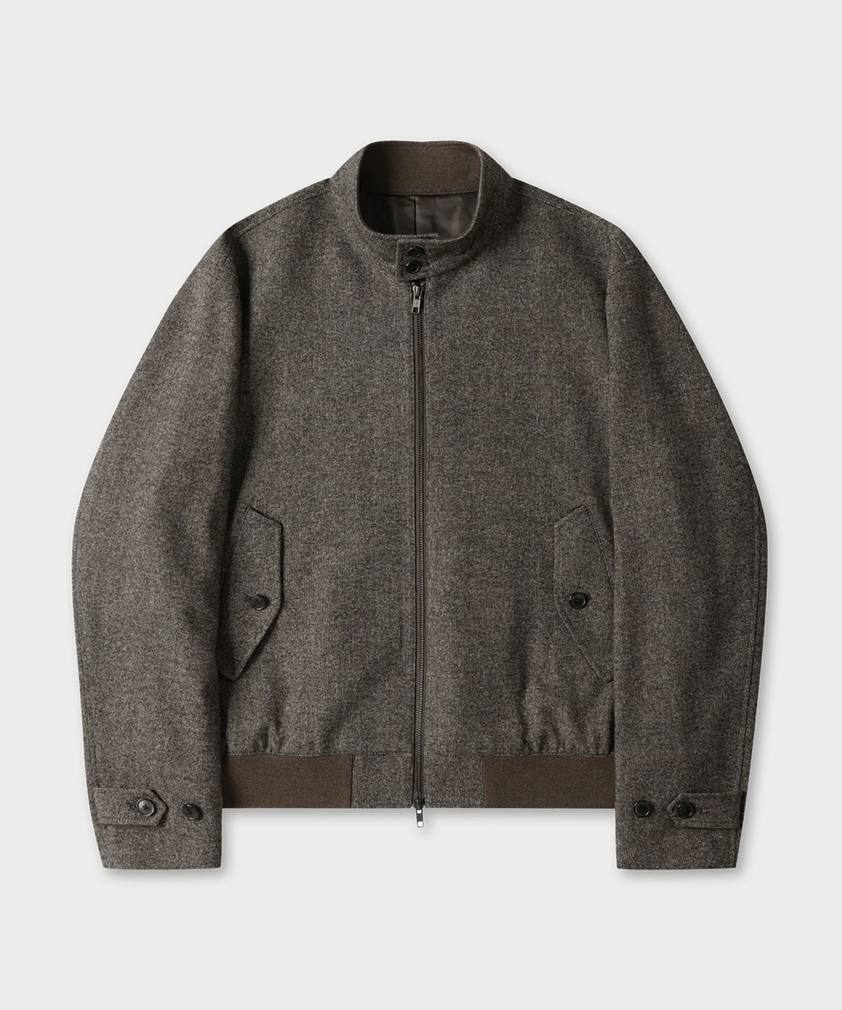 테일던(TAILDERN) McQueen Wool Harrington Jacket Brown