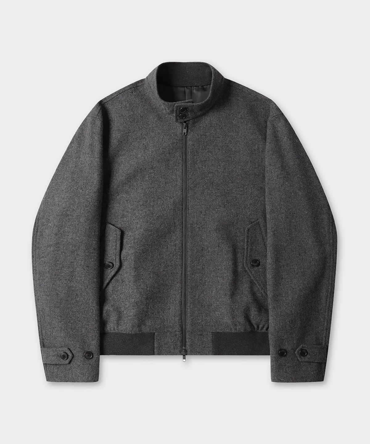 테일던(TAILDERN) McQueen Wool Harrington Jacket Charcoal