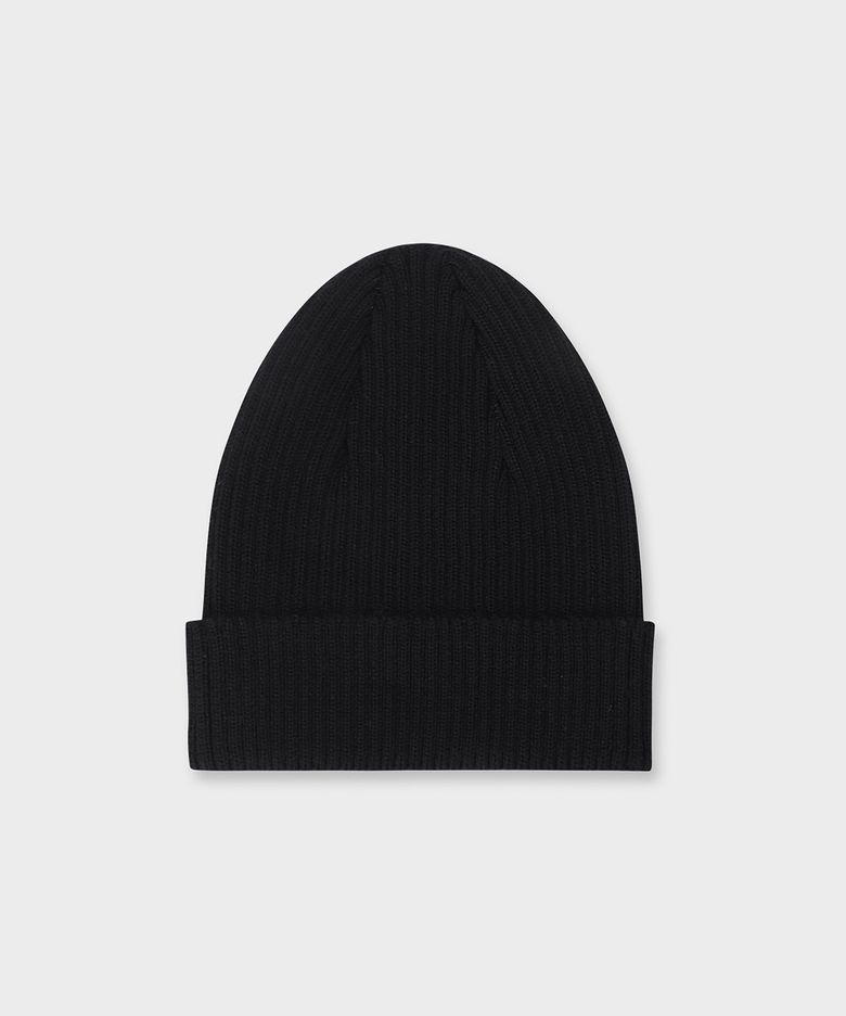 Zissou Wool Blend Knit Beanie Black