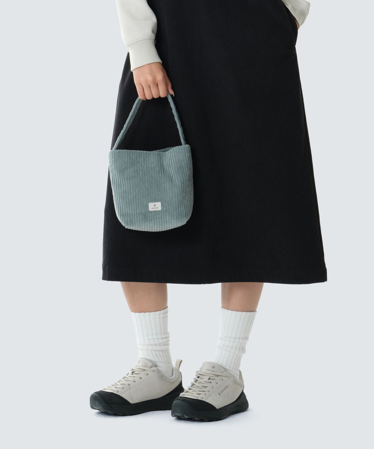 스노우피크 어패럴(SNOWPEAK APPAREL) 코듀로이 미니 토트백 2L (S26FWFTB62) Light Blue