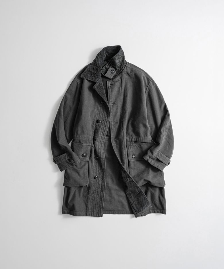 SOFT MOLESKIN M59 MIL COAT charcoal