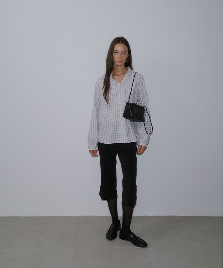 Sage Pattern Blouse (Gray)