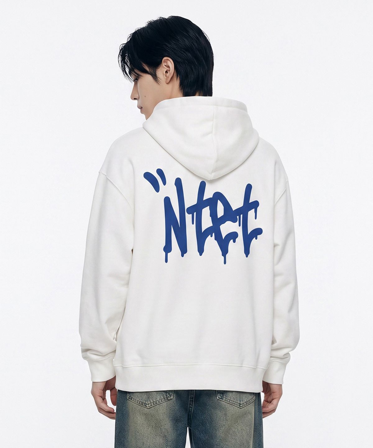 엔티이티(NTET) 그래피티 폰트로고 투웨이 후드집업 (4color)