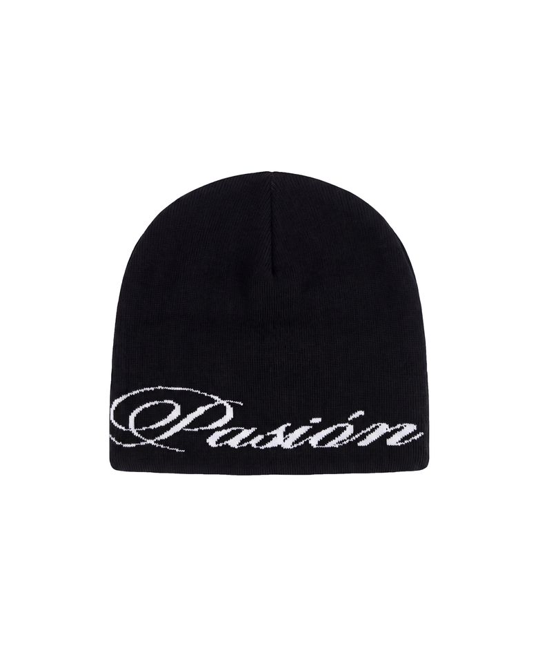 듀얼 팝 스트라이프 비니_블랙 Dual Pop Stripe Beanie_Black