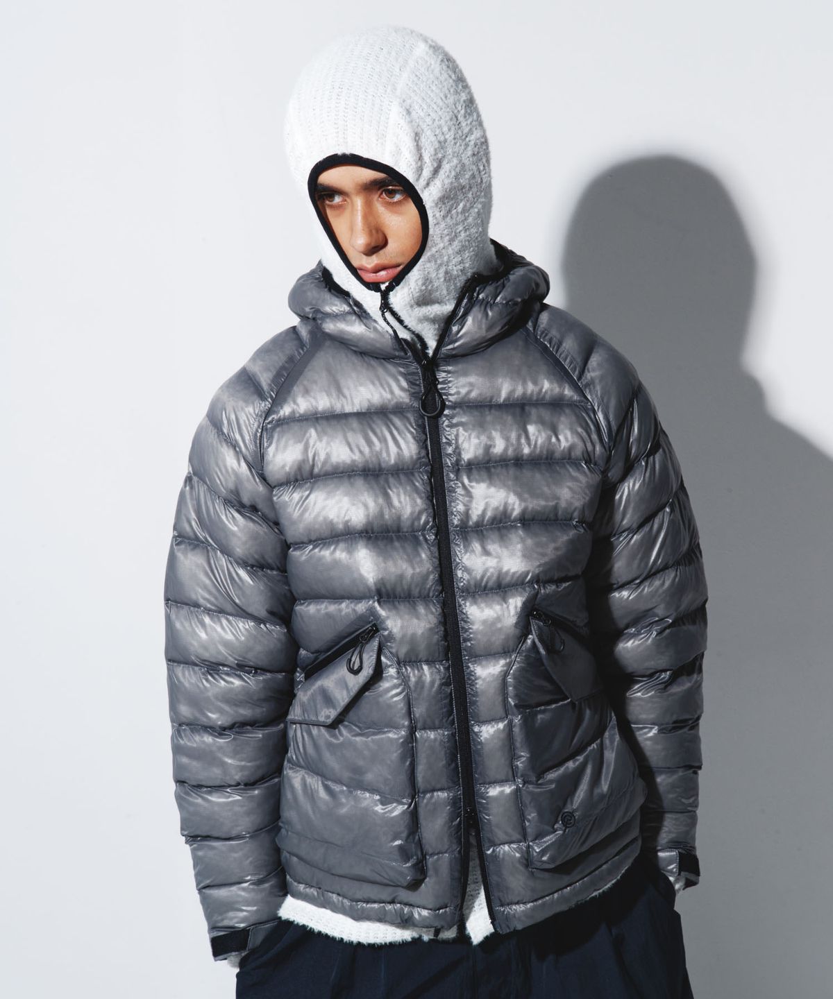 칼라파타르(KALAPATTHAR) AIR PADDED HOODED JACKET - GREY