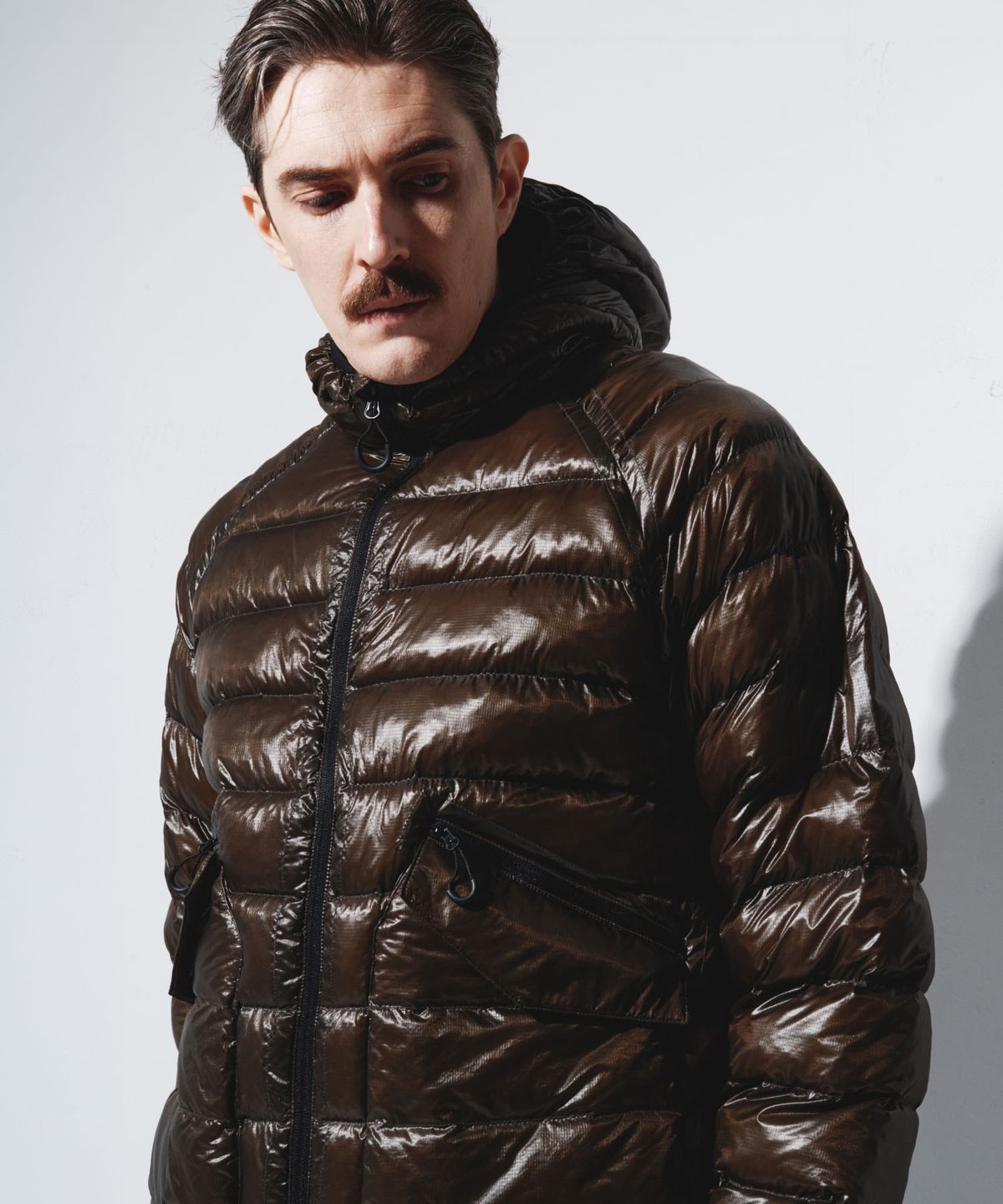 칼라파타르(KALAPATTHAR) AIR PADDED HOODED JACKET - TAUPE