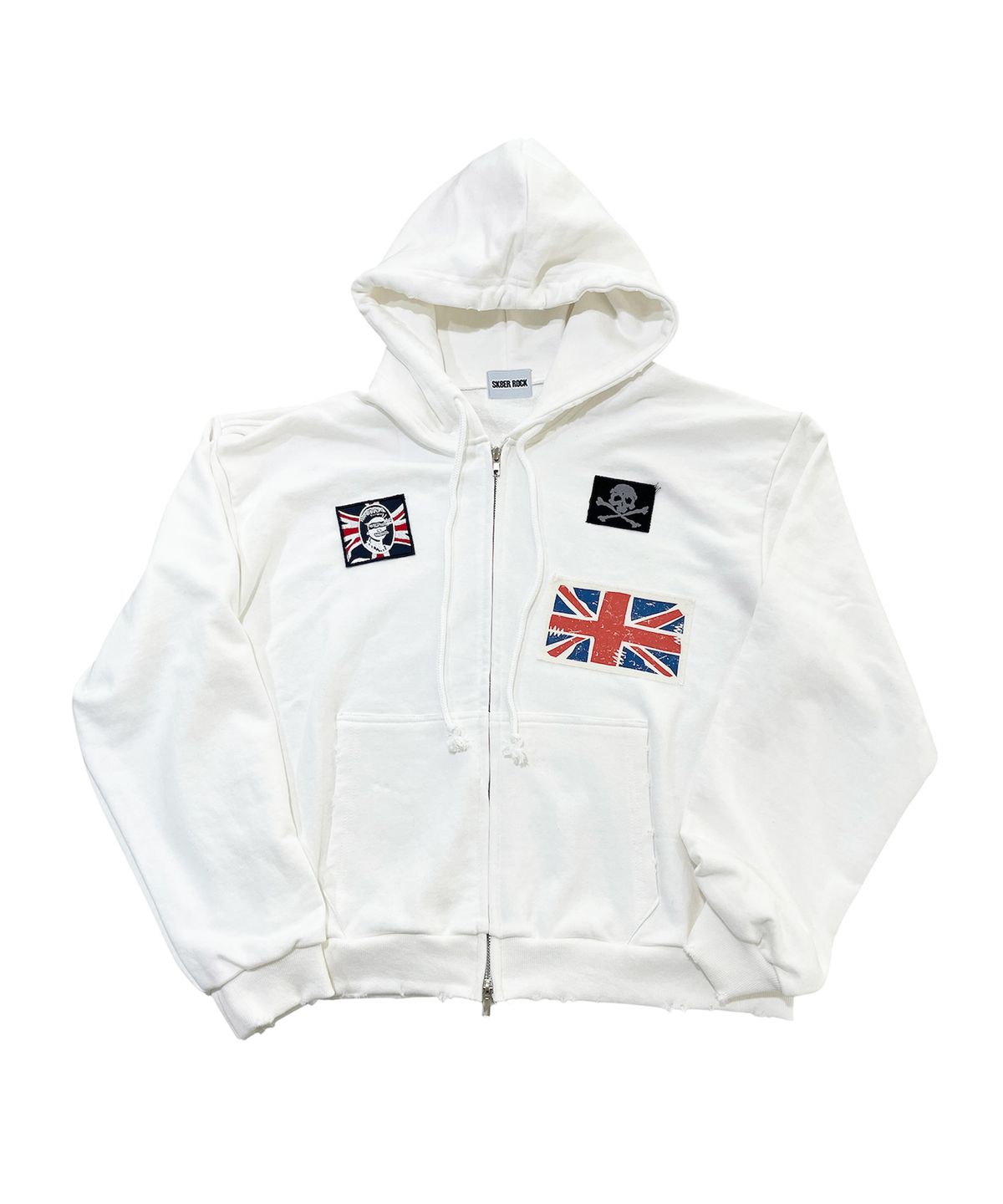 스케이터락(SK8ER ROCK) Brit Riot Sweat Zip Hoodie (ivory)