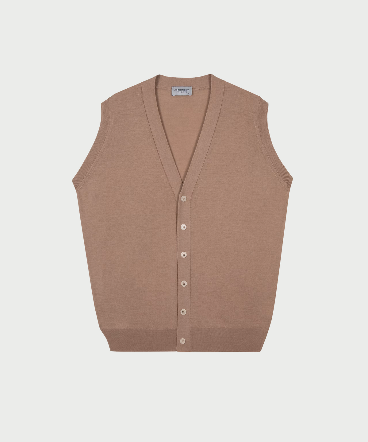 존 스메들리(JOHN SMEDLEY) BOLTON Extra Fine Merino Wool Standard Fit V-Neck Vest Seasonal 3 Colors