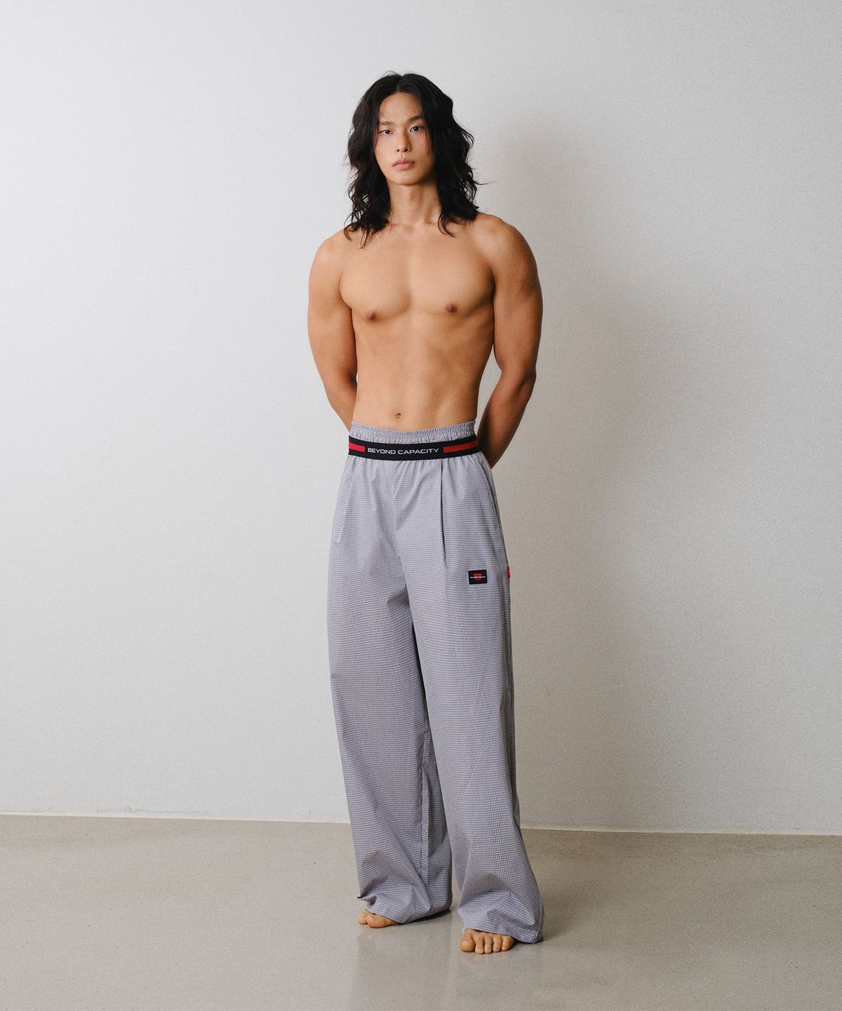 레코딩하우스(RECORDINGHOUSE) REC CCTV LOUNGE PANTS [POP GREY]