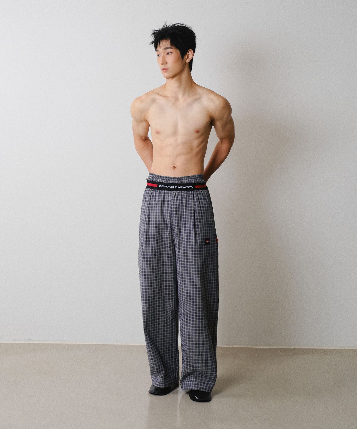 레코딩하우스(RECORDINGHOUSE) REC CCTV LOUNGE PANTS [SMOKE BLUE]