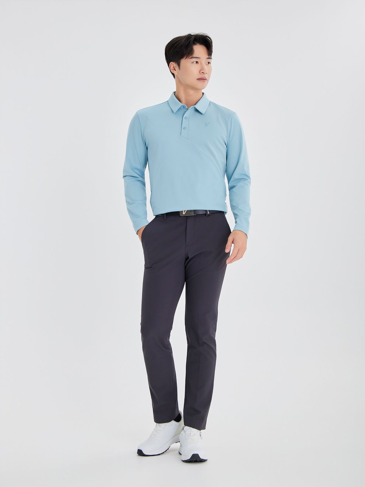 볼빅 골프웨어(VOLVIK GOLFWEAR) 남성 골프 트윌 약기모 레귤러핏 팬츠 VMPTO971_CG