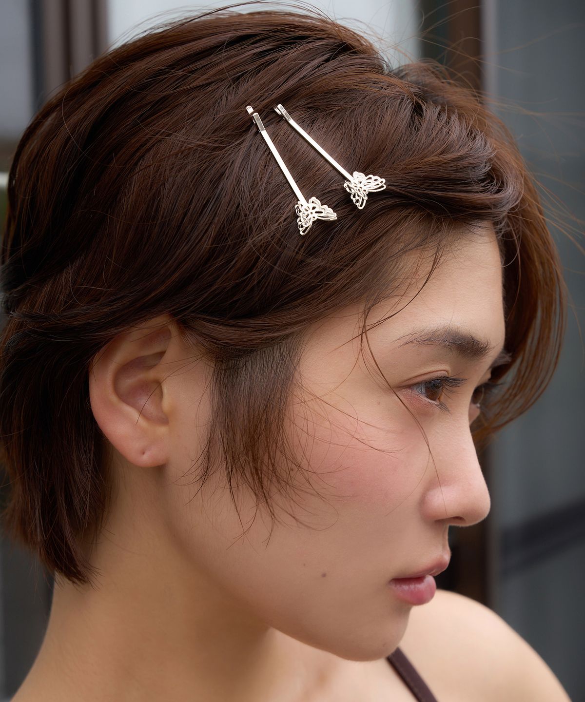 지지(GEEGEE) [2set] petit navi hair pin - silver