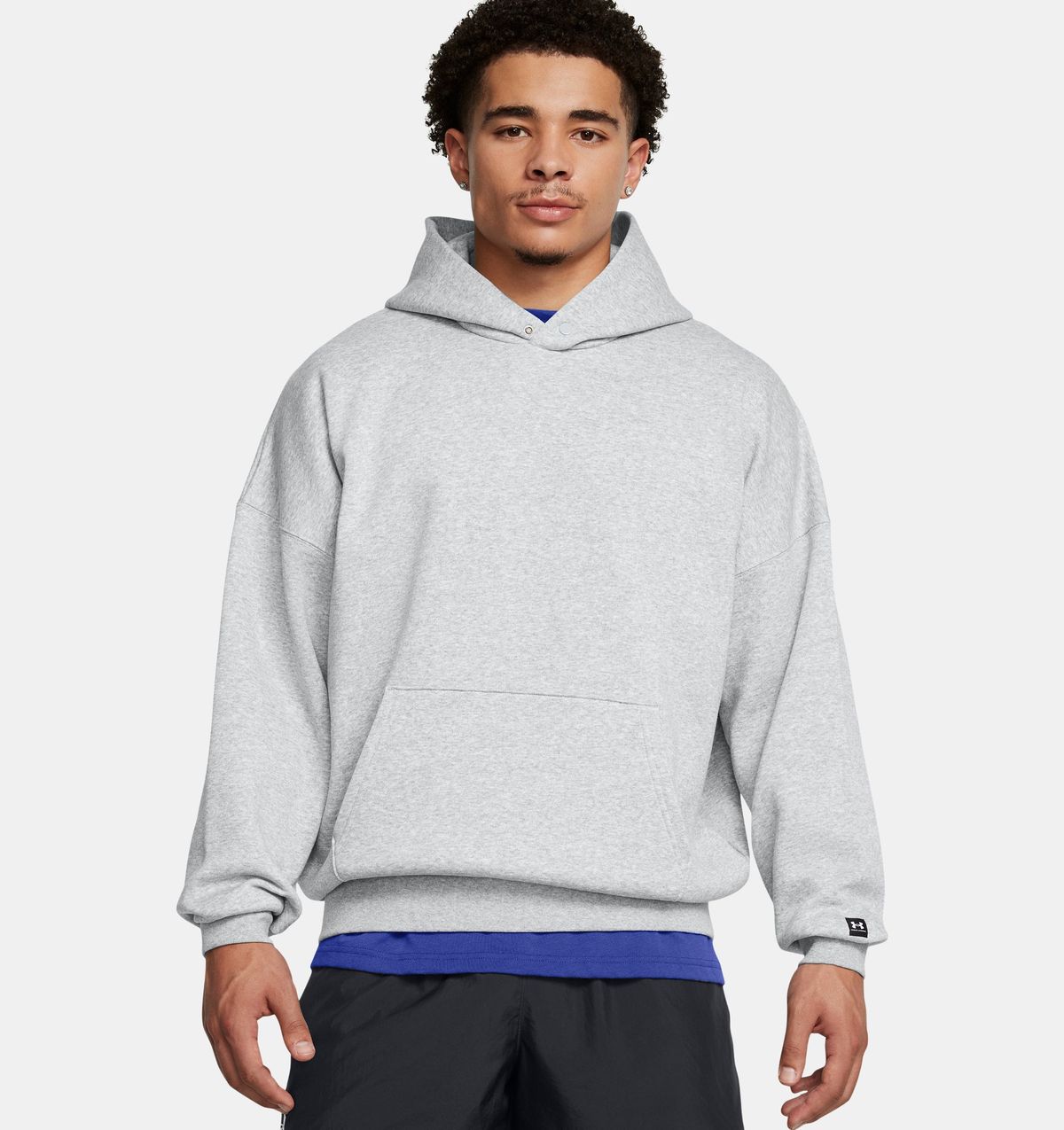 언더아머(UNDERARMOUR) 남성 UA 아이콘 플리스 오버사이즈 후디1387779-011