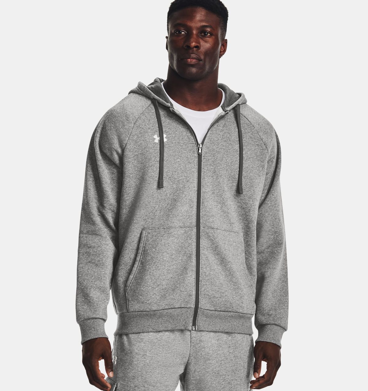 언더아머(UNDERARMOUR) 남성 UA 라이벌 플리스 풀 집 후디1379767-025