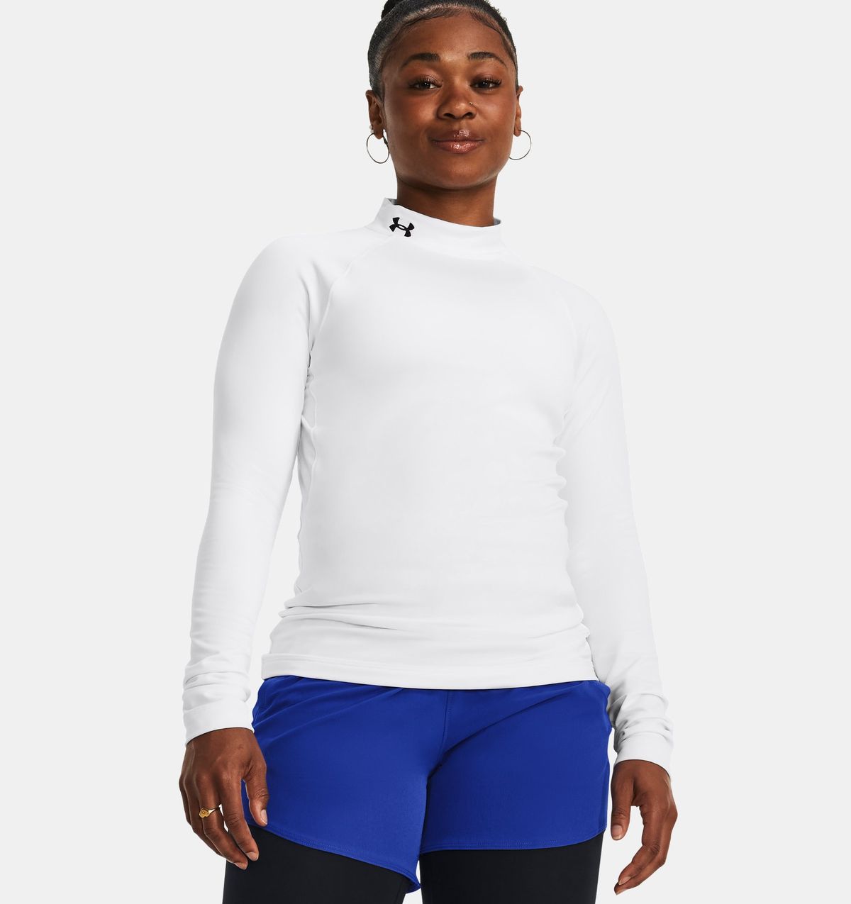 언더아머(UNDERARMOUR) 여성 ColdGear 어센틱 모크 넥1368702-100