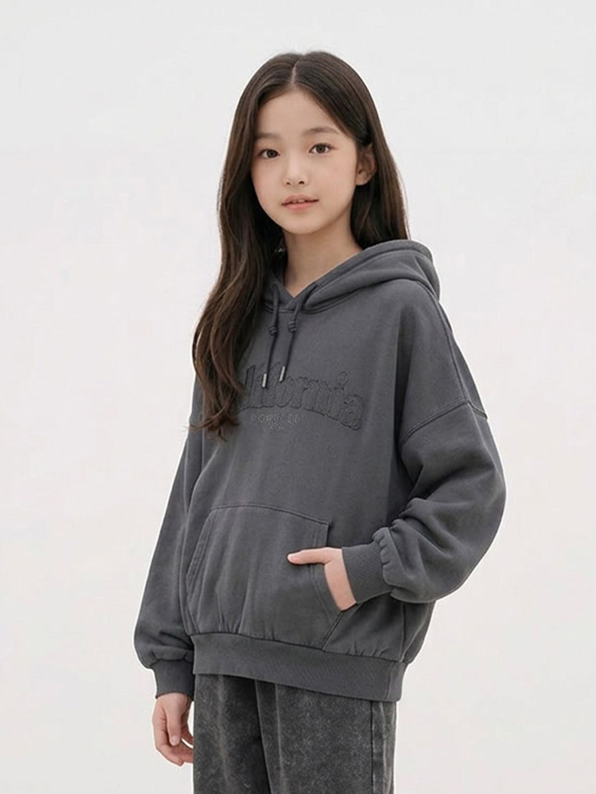 행텐 틴즈(HANGTEN TEENS) 틴즈 여아 피그먼트 후드티셔츠_055(14580-131-609-09)
