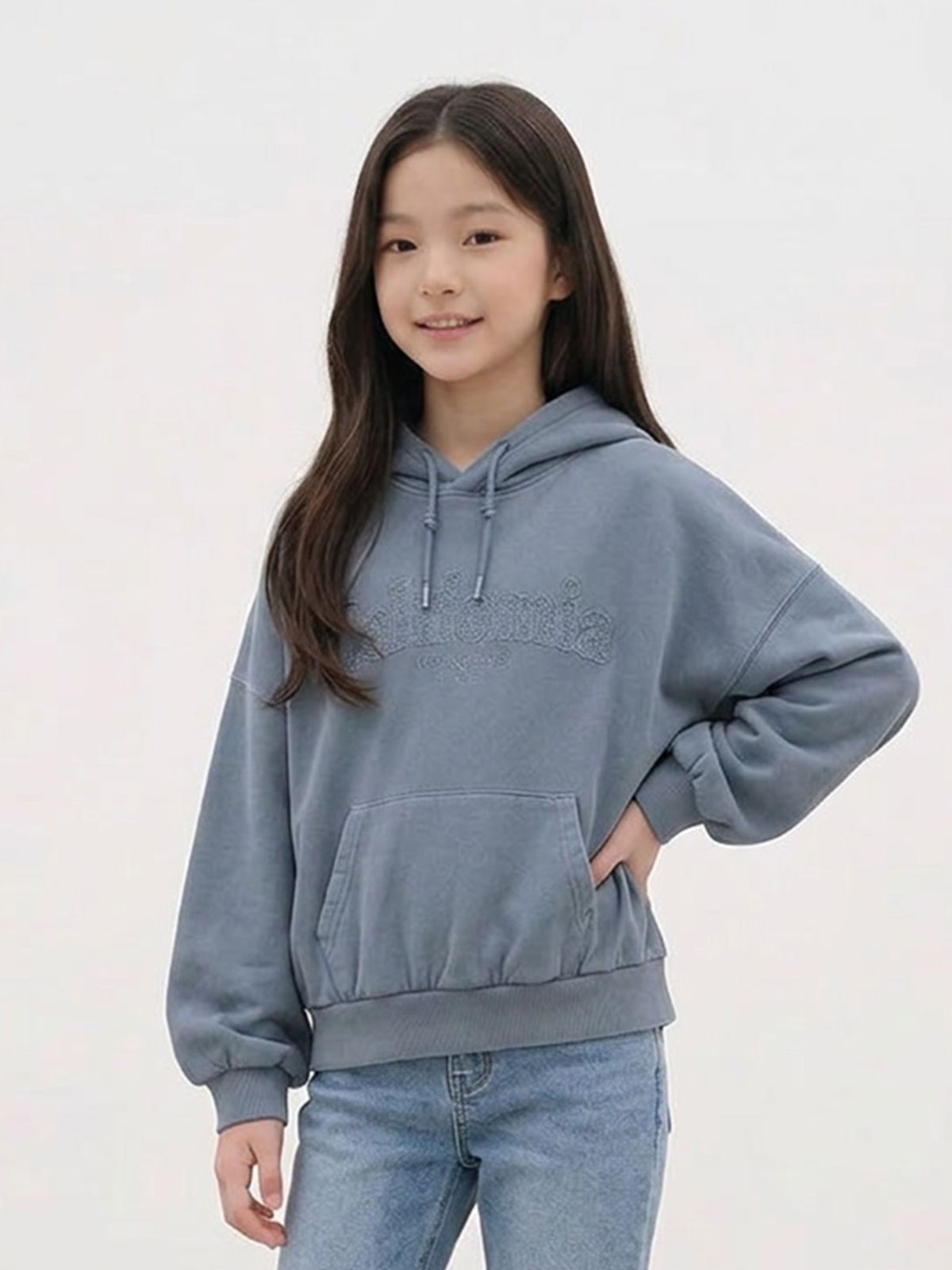 행텐 틴즈(HANGTEN TEENS) 틴즈 여아 피그먼트 후드티셔츠_254(14580-131-609-09)