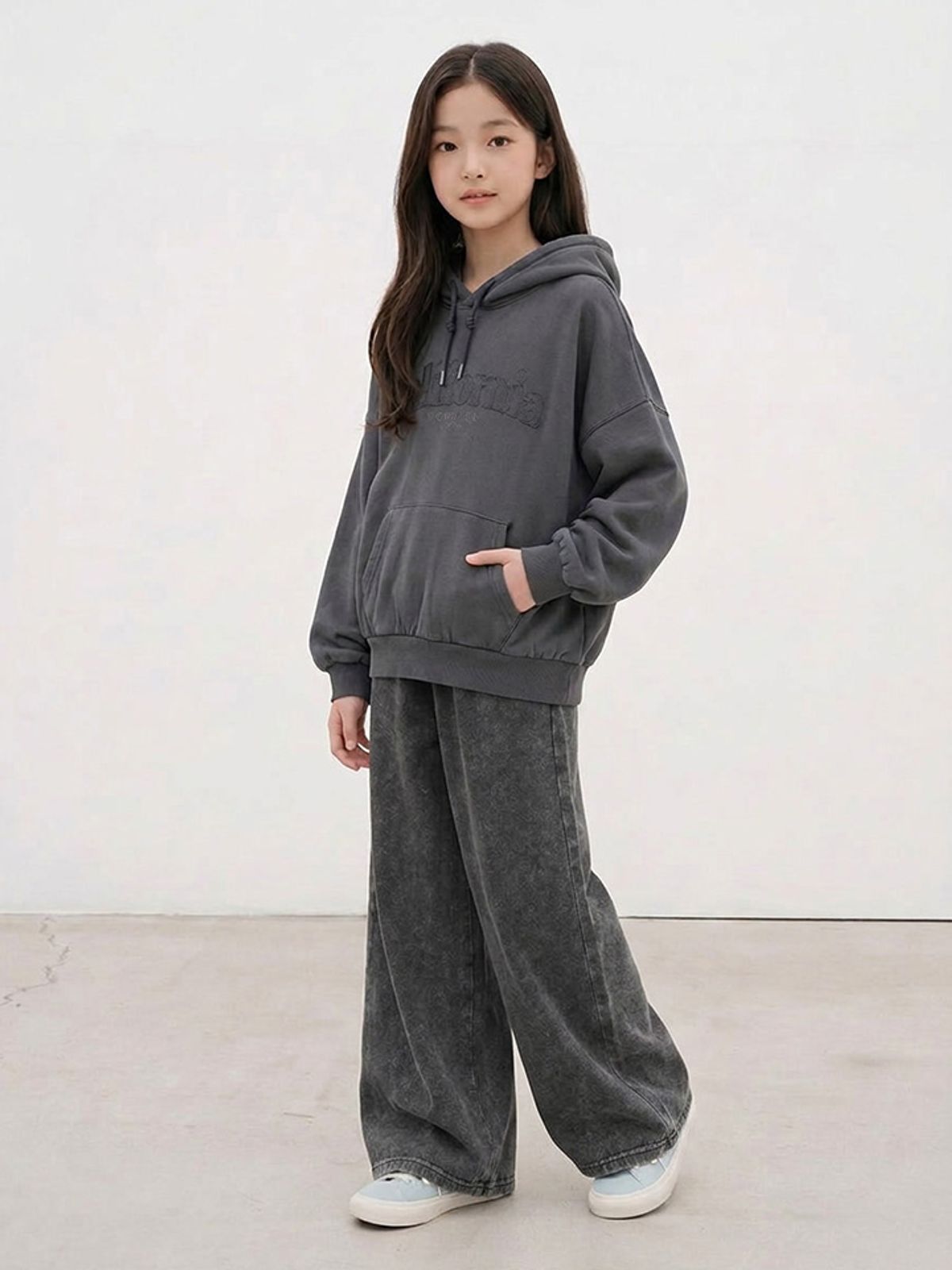 행텐 틴즈(HANGTEN TEENS) 틴즈 여아 더블페이스 피그먼트 팬츠_165(14580-138-609-09)