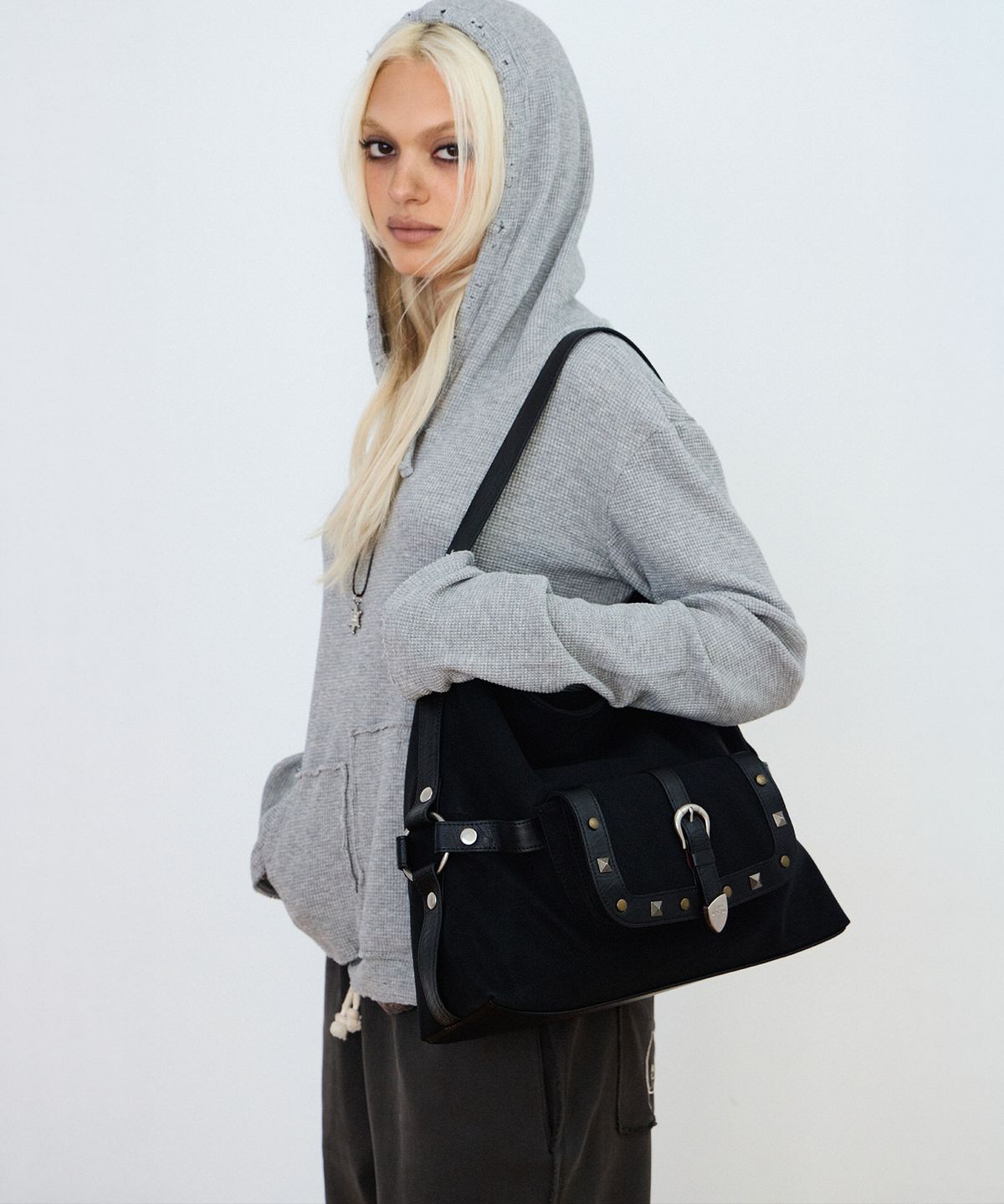 샌드뮤지엄(SAND MUSEUM) PALMA HOBO BAG [Black]