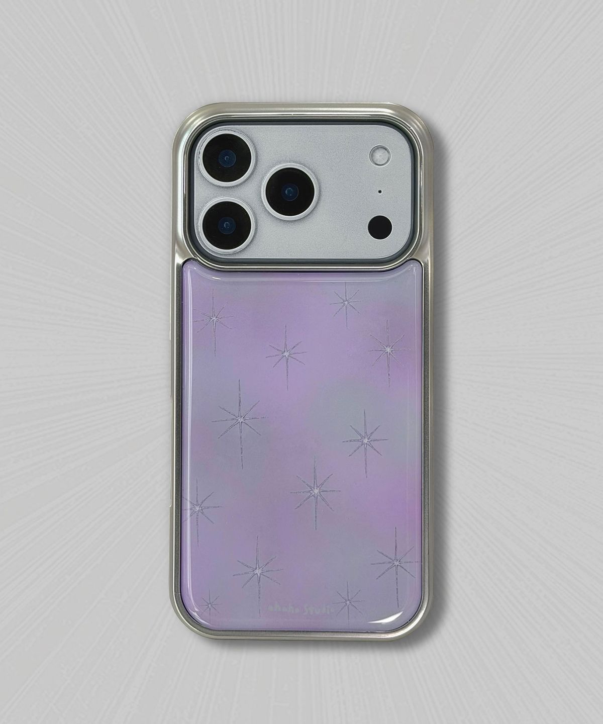 오하호 스튜디오(OHAHO STUDIO) Stella Phone case_실버 (에폭시/글라스/맥세이프글라스)